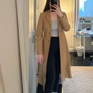 BOSS HUGO BOSS women’s leather trench coat